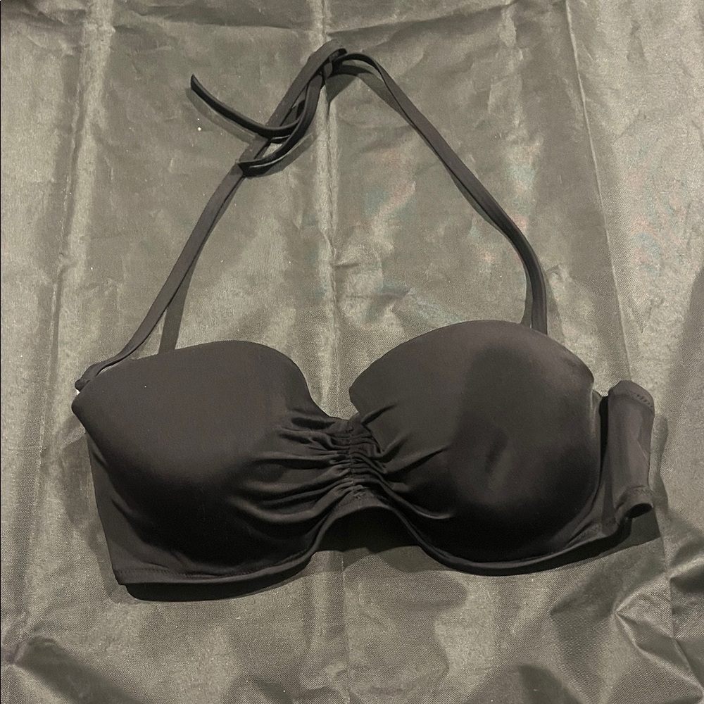 Victoria's Secret Black Halter Bikini Top